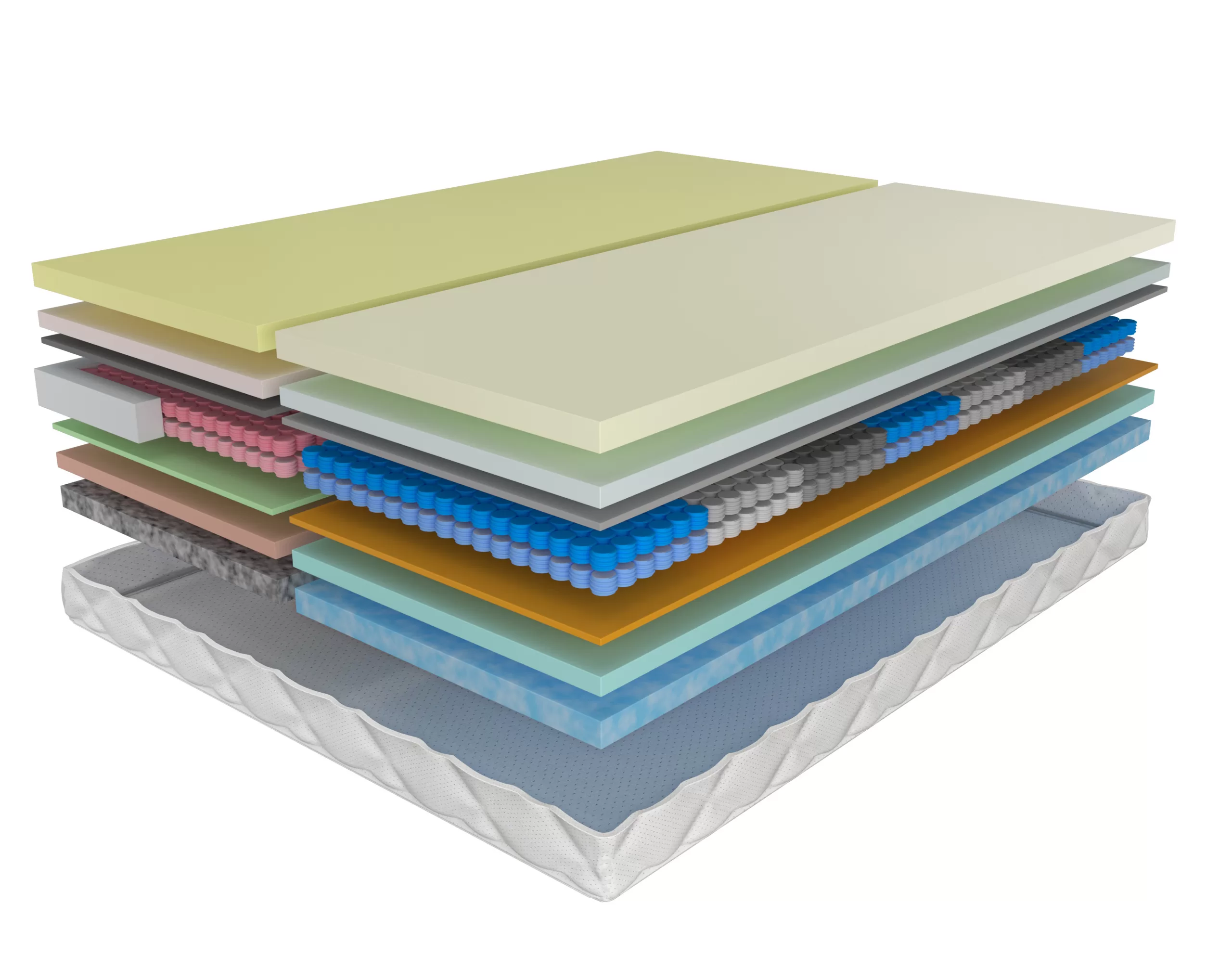 2 persoons open boxspring matras zonder tijk