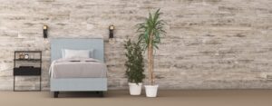 Boxspring licht blauw