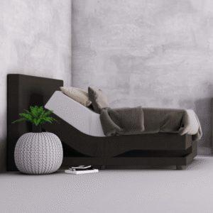 Elektrische boxspring antraciet