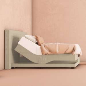 Elektrische boxspring beige