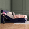 Elektrische boxspring velvet blauw