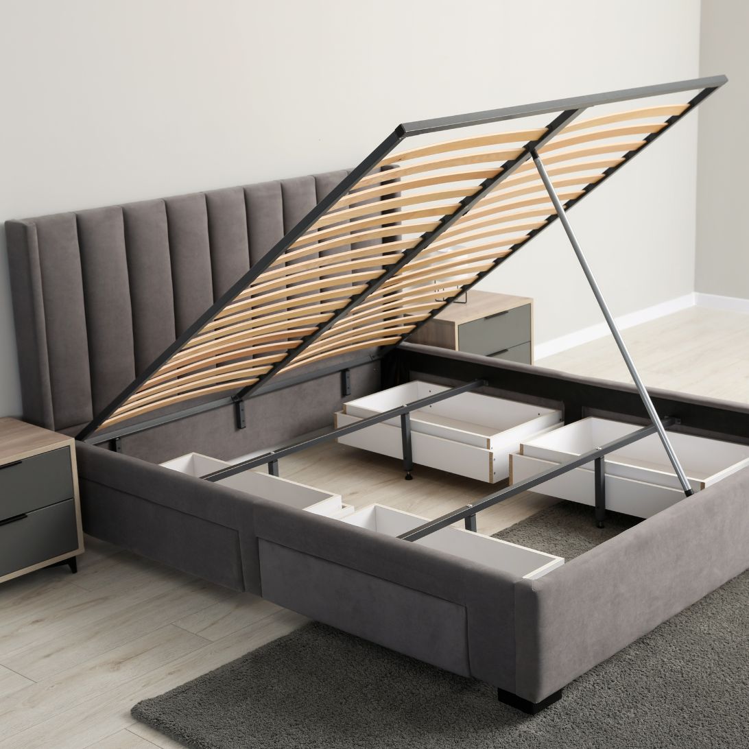 Boxspring met opbergruimte
