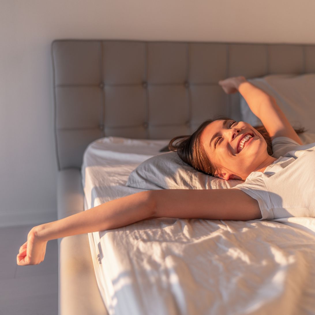 Vrouw test producten Matt Sleeps en Emma sleep