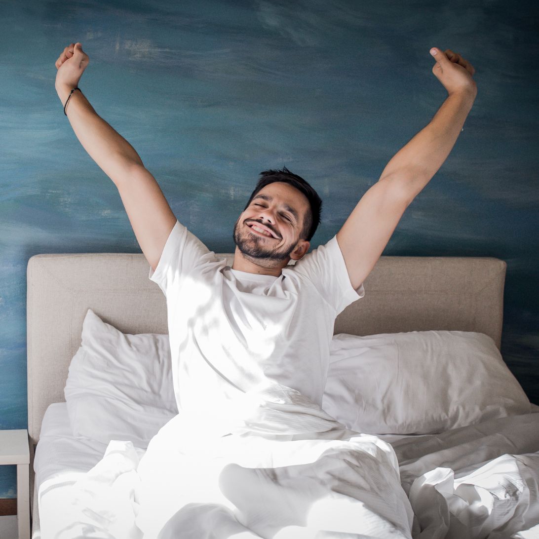 Man wordt wakker op matras van Seminautic